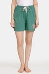 Rosaline Reclaimed Nature Knit Cotton Shorts (Pack Of 2) - Green Blue — thumbnail 2